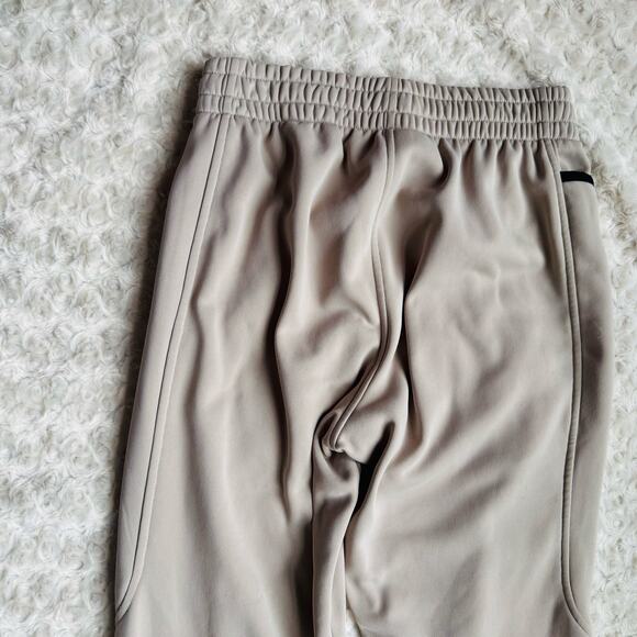 Under Armour UA Mens Fleece Loose Coldgear Sand Tan Beige Joggers Pants Sz Small - Picture 9 of 14